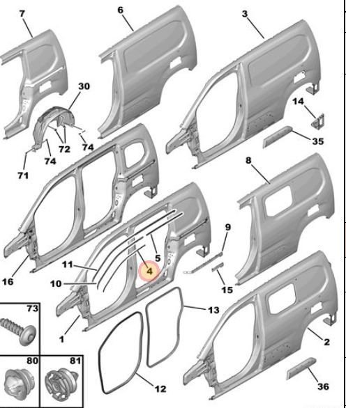 ÖN KAPI SU JETİ FİTİL MESNEDİ PARTNER-RIFTER-BERLINGO