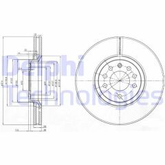 ÖN FREN DİSKİ OPEL VECTRA C 2.8-3.0 03 08 314x45x7 HAVALI
