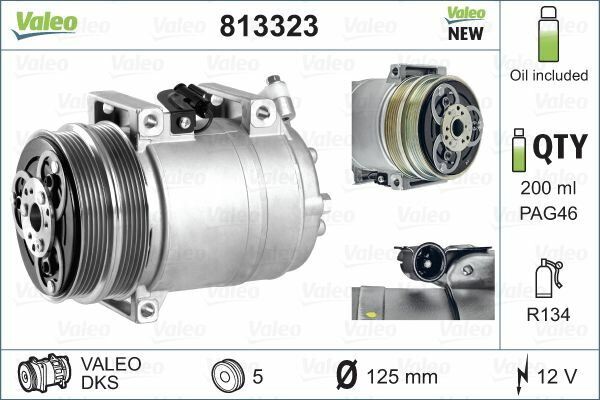 KLIMA KOMPRESÖR - FORD C-MAX. FOCUS 04 11 KUGA I 08 14 1.6 TI VOLVO C30. C70. S40. V50 03