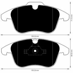 ON FREN BALATASI EVOQUE 12-18 FREELANDER 2 06-14 / MONDEO IV 07 / S MAX GALAXY 07 VOLVO S60 II 1.5 T3 15 18 S80 II 2.0 08 12 V60 I 11 15 V70 III 09 15 XC70 II 09 12