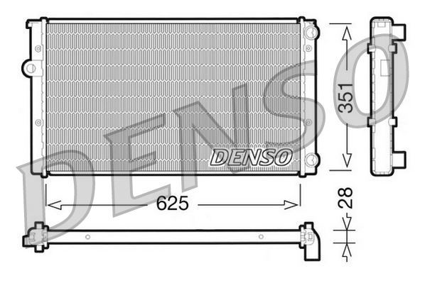 RADİATOR. ENGİNE COOLİNG VW GOLF III 1H. 1E 91-99