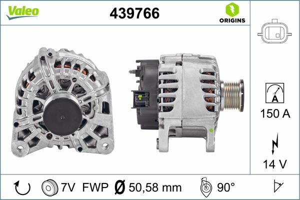 ALTERNATÖR 14V 150A 7 KANAL RENAULT CLIO IV 12 CAPTUR I 13 MEGANE IV 15 SC NIC IV 16 22 KADJAR 15 MASTER III 10 MEGANE III 09 FLUENCE 09 1.2TCe 1.6dCi 2.0dCi 2.3dCi
