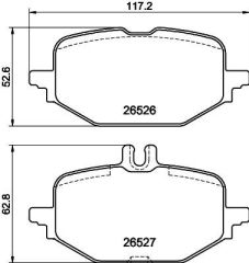 FREN BALATASI ARKA MERCEDES W206 S206 C236 A236 W214 S214 C236 A236