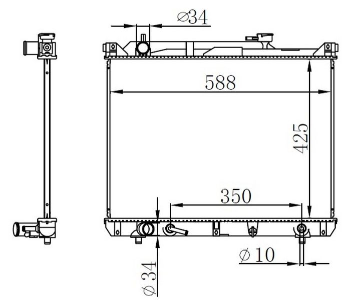 RADYATOR BRAZİNG AT 425X588X26 GRAND VİTARA 2.7İ 97 64194A