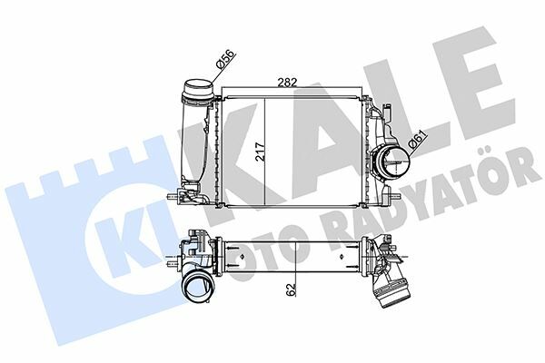 İNTERCOOLER AL/PL/BRZ QASHQAI-RENAULT MEGANE IV 1.6 DIC-T-1.6 Tce 14