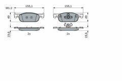 ÖN FREN BALATASI RENAULT CLIO IV 12 SYMBOL III 13 DACIA SANDERO II 13 LOGAN MCV II 14 LOGAN II 13 0.9TCe 1.0SCe 1.2 1.2TCe 1.5dCi 1.6