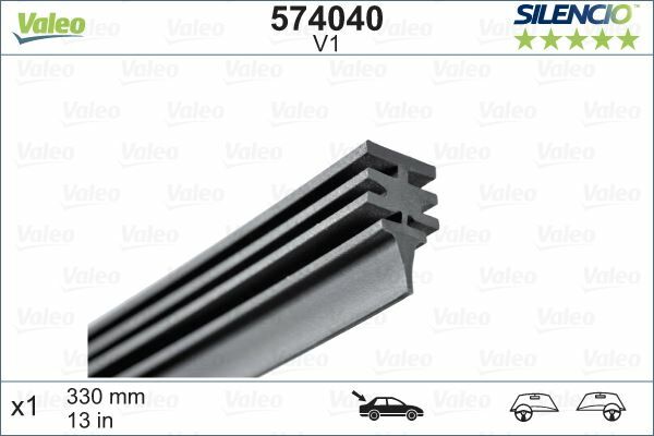 SİLECEK LASTİĞİ SILENCIO x1 330mm V1 ARKA BRAVO-PALIO WEEKEND-UNO
