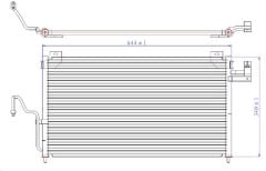 KLİMA KONDENSERİ MAZDA 323 1.3İ-1.5İ-1.8İ-2.0D 98 646X321X16 OTO.-MEK.