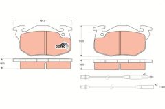 ÖN BALATA P106 91 P306 1.4 1.6 93/01 SAXO AX ZX C15 FİŞLİ