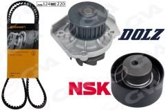 DEVİRDAİMLİ EKSANTRİK GERGİ KİTİ 124x220 BRAVA 1.2 16V-BRAVO I-II 1.2 -1.4-DOBLO 1.4-LINEA-PALIO 1.2 MAREA