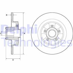 ARKA FREN AYNASI ADET RULMANLI-DELİKSİZ CLIO 06 300x103.83x5