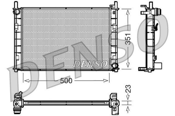 RADİATOR. ENGİNE COOLİNG FORD FIESTA V 01-08