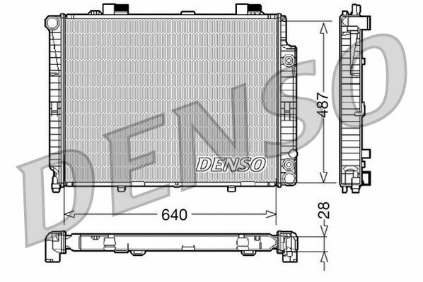 RADİATOR. ENGİNE COOLİNG MERCEDES-BENZ E-CLASS 210 95-03