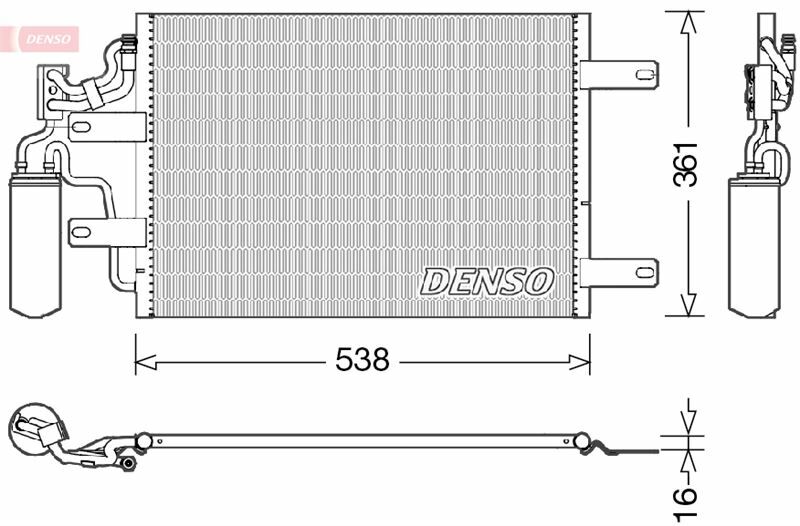 CONDENSER. AİR CONDİTİONİNG OPEL MERIVA A 03-10