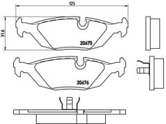ARKA BALATA BMW E30 316-318-320-323-325-324TD-E28 520-525-528-535-524-628-635-728-732-735-745