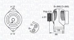 ALTERNATÖR OPEL VECTRA C GTS 1.9 CDTI. VECTRA C 1.9 CDTI