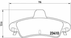 ARKA BALATA MONDEO II 1.6i 16V-1.8i-1.8TD-2.0 ABS Lİ