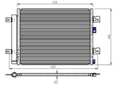 KLİMA KONDENSERİ DUSTER 10 SANDERO 08 LOGAN 10 1.2 16V-1.4-1.6-1.5DCI 513x396x12