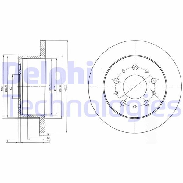 ARKA FREN DISKI BOXER III 06 DUCATO III 06 JUMPER III 06 280x16x5DL