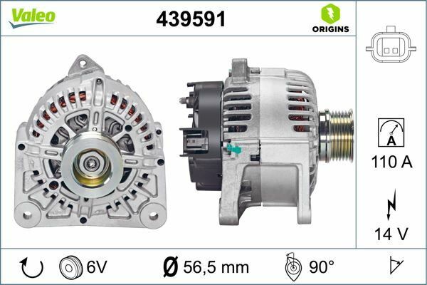 ALTERNATÖR 14V 110A RENAULT CLIO III 05 MODUS 04 MEGANE II 02 MEGANE III 09 LAGUNA III 07 14 1.4 1.6