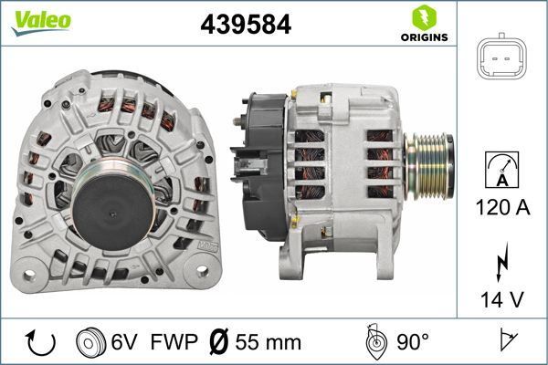 ALTERNATÖR 14V 125A RENAULT CLIO II 01 06 KANGOO 01 06 CLIO SYMBOL 01 09 SYMBOL II 08 DUSTER 10 LOGAN 06 SANDERO 08 1.5dCi