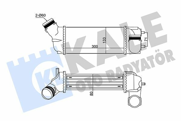 İNTERCOOLER C4 Picasso 2.0HDI 06 PEUGEOT 307-307 SW-307 CC 2.0HDI 00 05