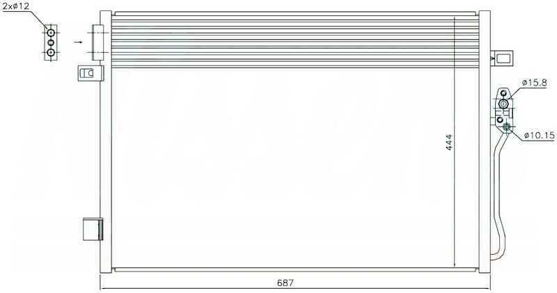 KLİMA BRAZİNG CONDENSER A/M 690X461X16 FREEMONT 2011 940379