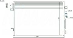 KLİMA BRAZİNG CONDENSER A/M 690X461X16 FREEMONT 2011 940379