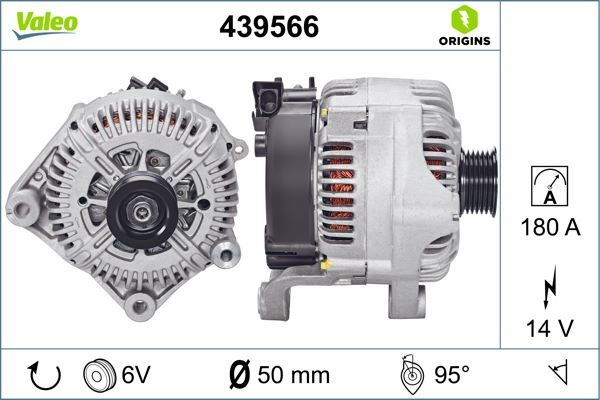 ALTERNATÖR 14V 180A BMW 5 E60-E61 545i-540i-550i-BMW 6 E63-E64 650i-BMW 7 E65-E66-E67