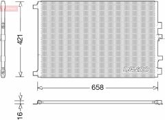 CONDENSER. AİR CONDİTİONİNG RENAULT GRAND SC NIC II 04-09
