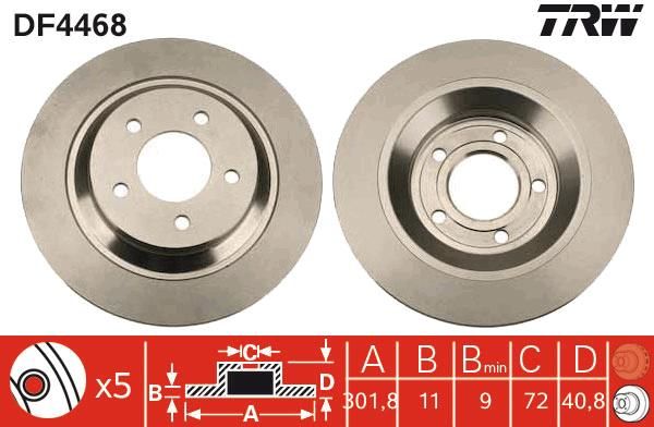 FREN DİSKİ ARKA AKS MAZDA 5 CR19 5 CW BIANTE CC PREMACY CP