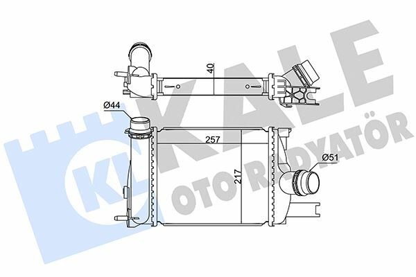 İNTERCOOLER DACIA LOGAN II-MCV II-SANDERO II-RENAULT CLIO IV 0.9 TCE 12