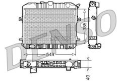 RADİATOR. ENGİNE COOLİNG PORSCHE 356 50-68
