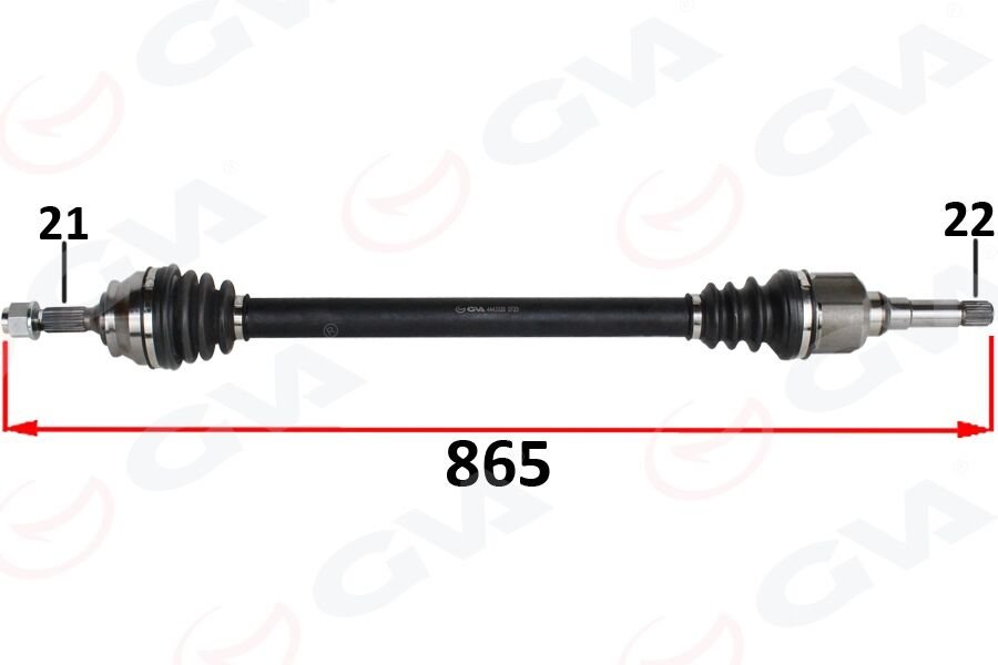 KOMPLE AKS SAG ON PSA 2008 I 1.2 M-T 05- CITROEN C3 III 1.2 M-T 16- C4 CACTUS 1.2 M-T 14-