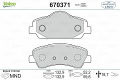 ÖN FREN BALATASI PEUGEOT P301 12 P308 13 CITROEN C-ELYSEE 12 C4 14 266mm