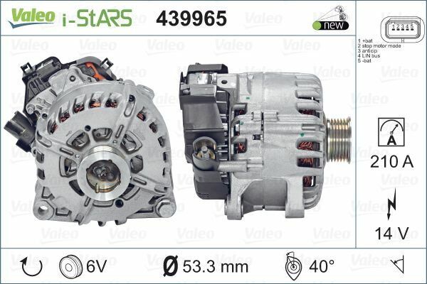 ALTERNATÖR 14V 180A P208 15 19 P308 13 21 P3008 13 19 P5008 13 19 EXPERT-JUMPY 16 PARTNER- BERLINGO 10 C4 13 DS513 15 1.5-1.6 BlueHDI Stop-Start