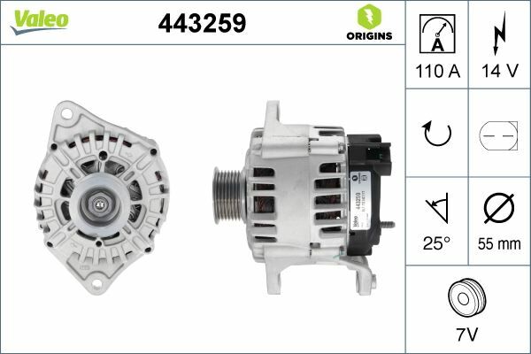 ALTERNATÖR 14V 110A FIAT DUCATO 01 IVECO DAILY 01 2.3JTD