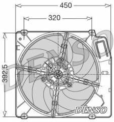 FAN. RADİATOR FIAT BARCHETTA 95-05