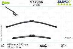 Valeo Silencio X-TRM Flat Blade VM986 X2 530 475 mm RENAULT Captur II 11.2019