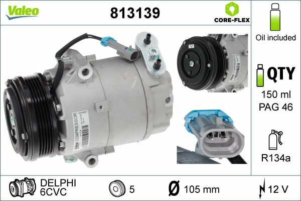 KLİMA KOMPRESÖRÜ ZAFIRA A 01-05 1.6-1.8-2.0 MPV
