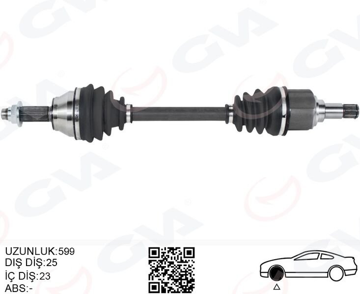 ÖN AKS KOMPLE SOL FORD ESCORT V / VI 1.6 HCS / 1.8 16V / 1.8D 90 95