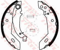 ARKA PABUÇ BALATA XSARA 97-05 205 83-94 306 93-01 309 89-93 ZX 93.97 GS8510 180x32