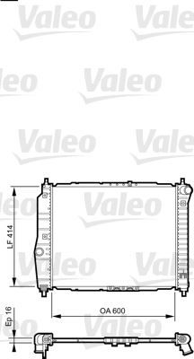 RADYATÖR CHEVROLET AVEO-KALOS AL/PL/BRZ 600x418x16