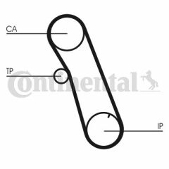 x TRİGER KAYIŞI 098x190 FORD FIESTA ESCORT ORION 1.6D 8V 83-89 5055XS