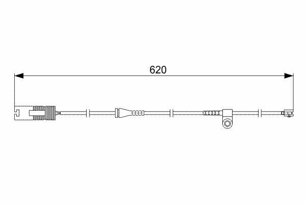 ARKA BALATA FİŞİ İKAZ KABLOSU BMW E38 7 SERİSİ 94-01 620mm