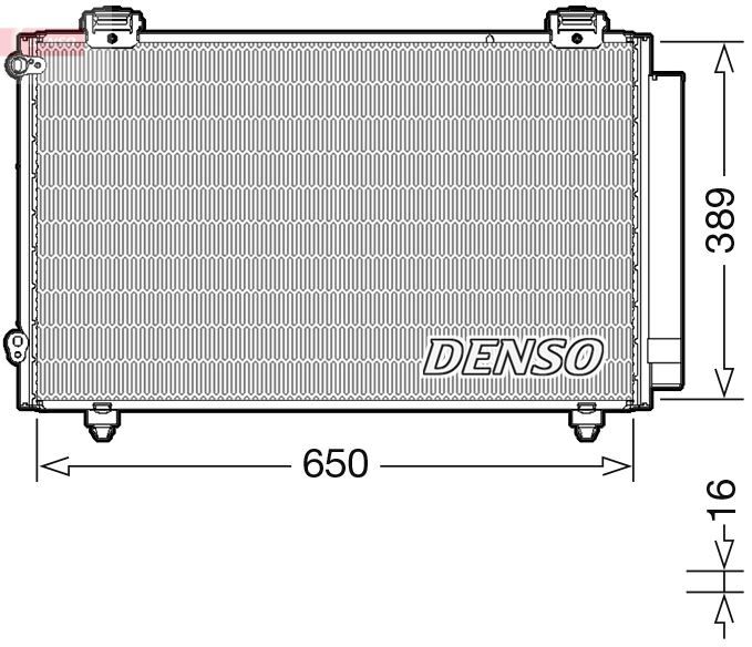 CONDENSER. AİR CONDİTİONİNG TOYOTA COROLLA E12 01-07
