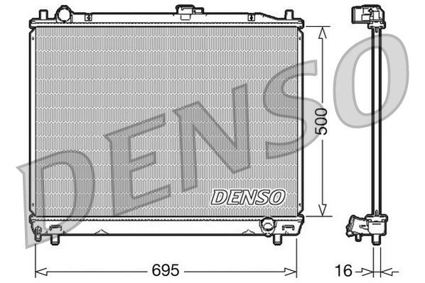 RADİATOR. ENGİNE COOLİNG MITSUBISHI PAJERO II 90-00