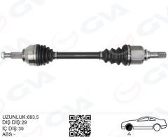 KOMPLE AKS SOL RENAULT TRAFİC III 1.6 DCİ 14- 693mm