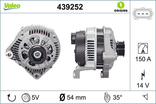 ALTERNATÖR 14V 150A OMEGA B 2.5 TDİ 01-03 -BMW 330d-520d-525d-530d-730d-X5 3.0d