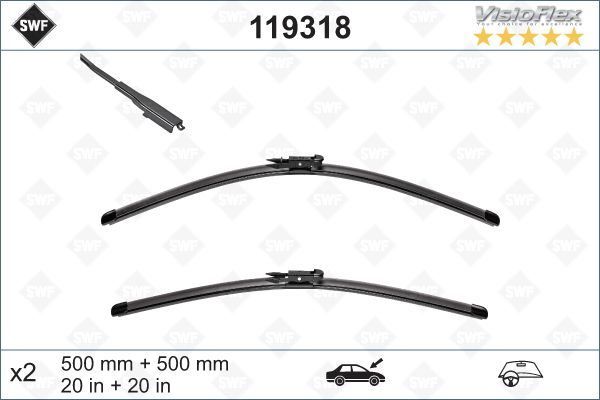 SİLECEK 55 55 X2 FLATBLADE-MUZ TİPİ BMW 1 SERİSİ E81 06-12